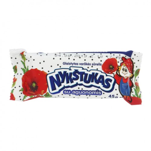 Глазированный  творожный сырок Нуктукас с маком, 45гp